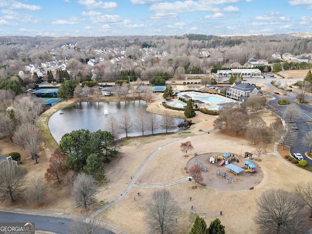 3810 Branch Bluff Ln, Cumming, GA 30040 - drone / aerial view with a water view