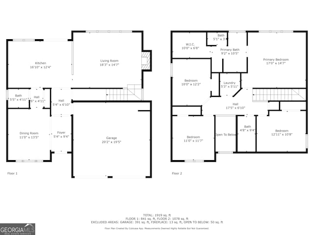 3810 Branch Bluff Ln, Cumming, GA 30040 - floor plan