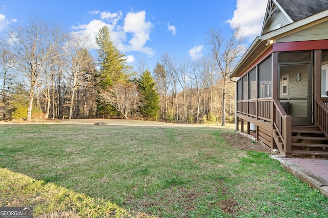 153 Whistle Pig Ter, Blairsville, GA 30512 - view of yard featuring a sunroom