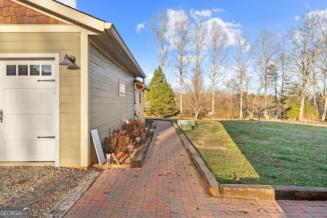 153 Whistle Pig Ter, Blairsville, GA 30512 - view of property exterior featuring a lawn and a garage