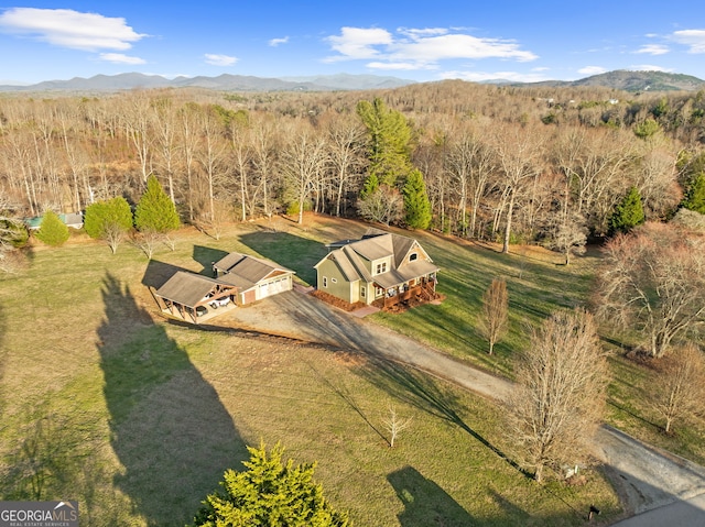 153 Whistle Pig Ter, Blairsville, GA 30512 - aerial view featuring a mountain view and a forest view