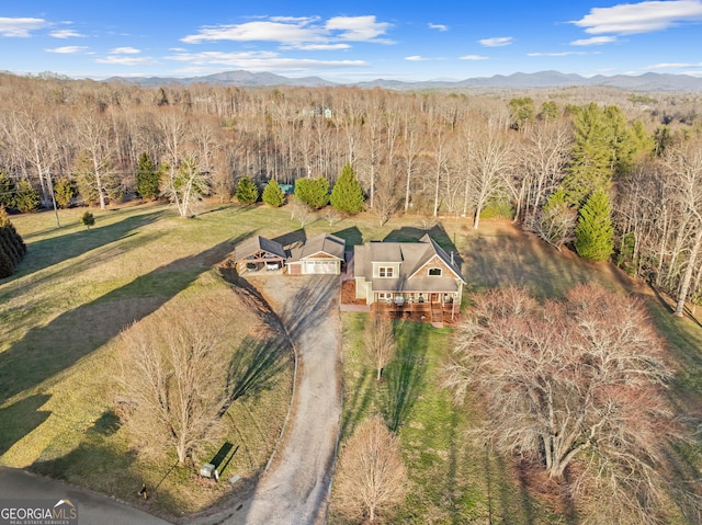 153 Whistle Pig Ter, Blairsville, GA 30512 - aerial view featuring a mountain view and a wooded view