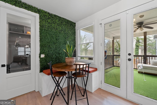 1290 Westboro Dr SW, Atlanta, GA 30310 - sunroom featuring a healthy amount of sunlight and ceiling fan