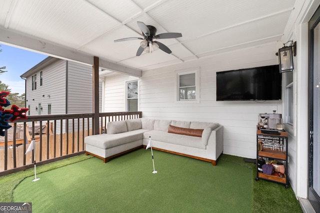1290 Westboro Dr SW, Atlanta, GA 30310 - exterior space featuring a healthy amount of sunlight and ceiling fan
