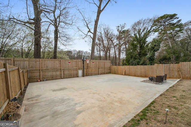 1290 Westboro Dr SW, Atlanta, GA 30310 - view of sport court with basketball court and a fenced backyard