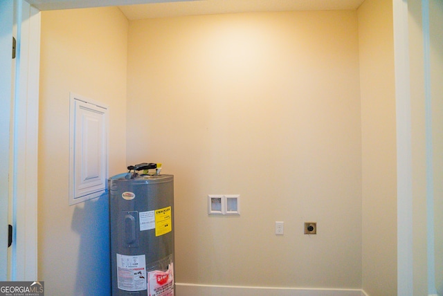 42 Walton Way, Hazlehurst, GA 31539 - utility room with electric water heater