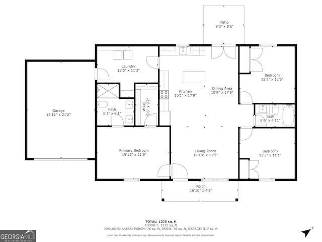 132 Pinnacle Way, Carrollton, GA 30117 - view of layout