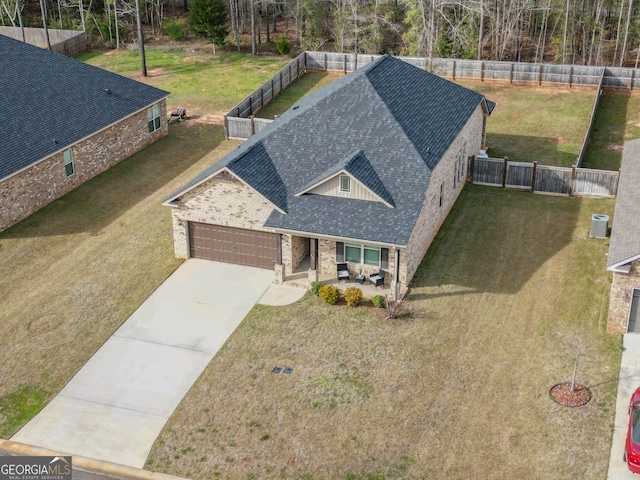 drone / aerial view