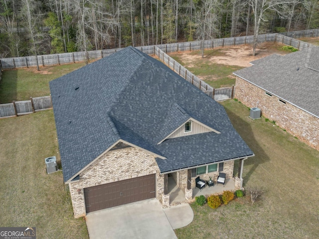 birds eye view of property