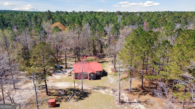 97 Meadow Rd, Swainsboro, GA 30401 - bird's eye view featuring a wooded view
