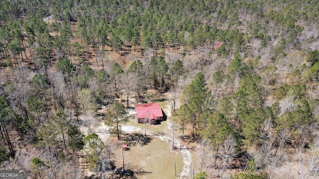 97 Meadow Rd, Swainsboro, GA 30401 - drone / aerial view featuring a forest view