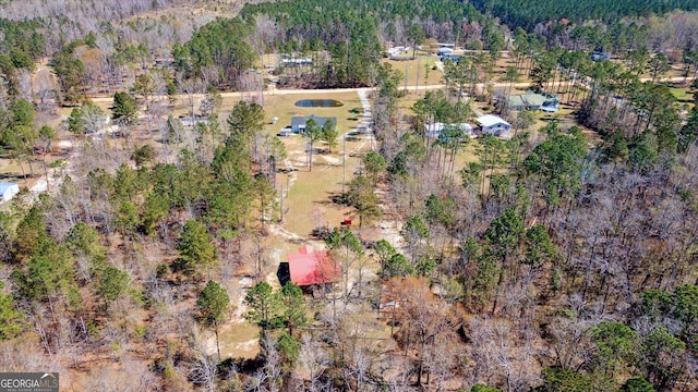97 Meadow Rd, Swainsboro, GA 30401 - birds eye view of property with a forest view