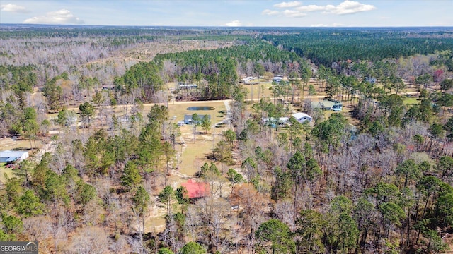 97 Meadow Rd, Swainsboro, GA 30401 - drone / aerial view featuring a forest view