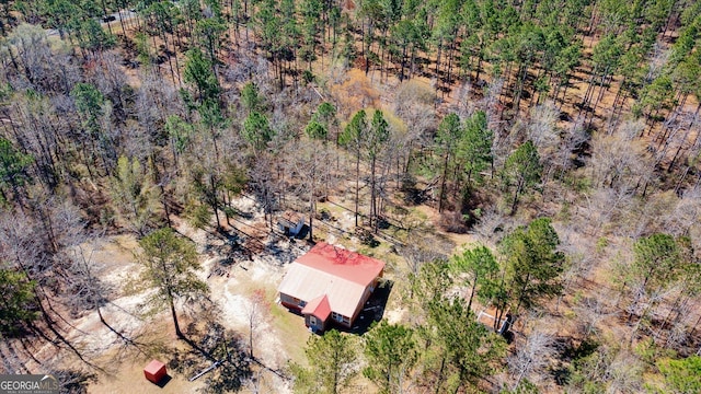 97 Meadow Rd, Swainsboro, GA 30401 - aerial view featuring a forest view