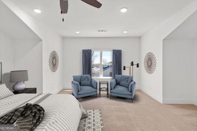 2219 Nena Way Unit 22, Tucker, GA 30084 - carpeted bedroom featuring recessed lighting, visible vents, and baseboards