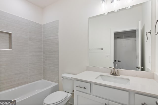 2219 Nena Way Unit 22, Tucker, GA 30084 - full bathroom with shower / tub combination, toilet, and vanity