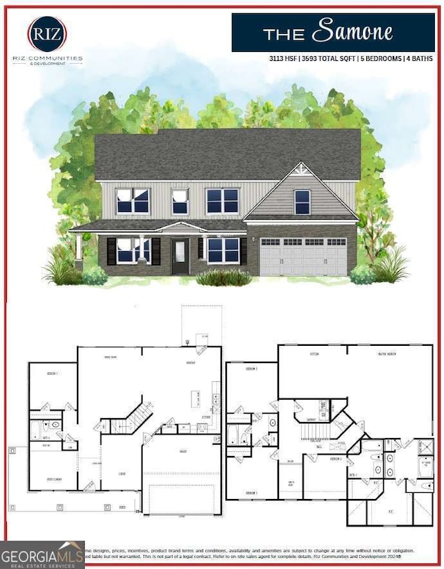 61 Observation Way, Dallas, GA 30132 - home floor plan