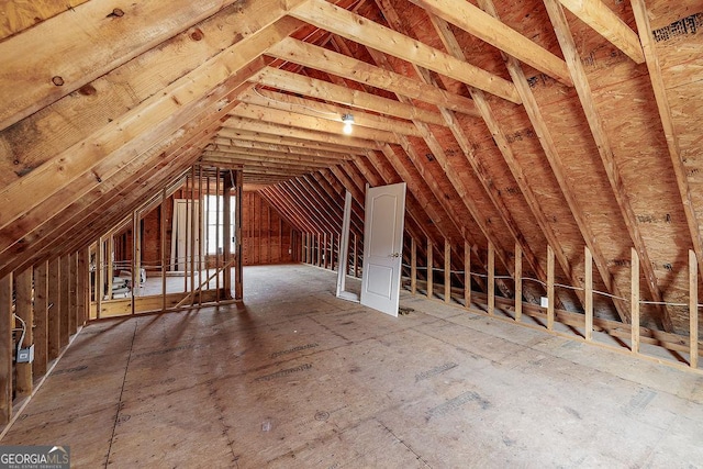 36 Blackthorn Ln, Colbert, GA 30628 - attic featuring an upstairs landing