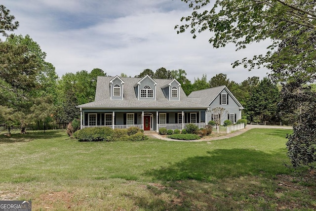 36 Blackthorn Ln, Colbert, GA 30628 - new england style home with covered porch and a front yard