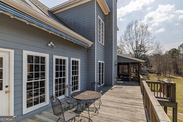 36 Blackthorn Ln, Colbert, GA 30628 - wooden terrace featuring french doors