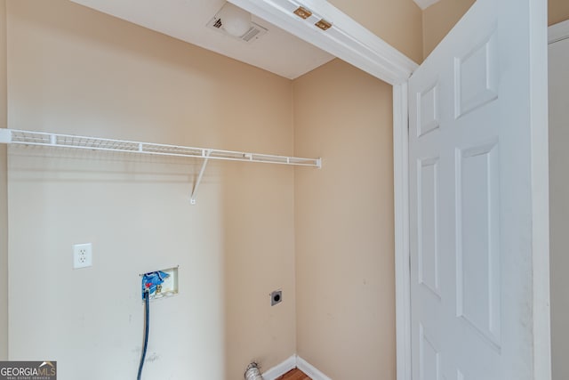 3024 Big Tree Rd, Gainesville, GA 30501 - laundry room with hookup for an electric dryer, hookup for a washing machine, and baseboards