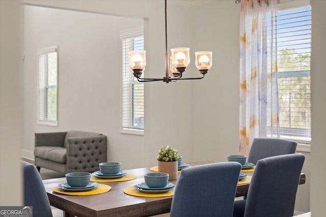 372 Garnet Dr, Acworth, GA 30101 - dining area with a chandelier