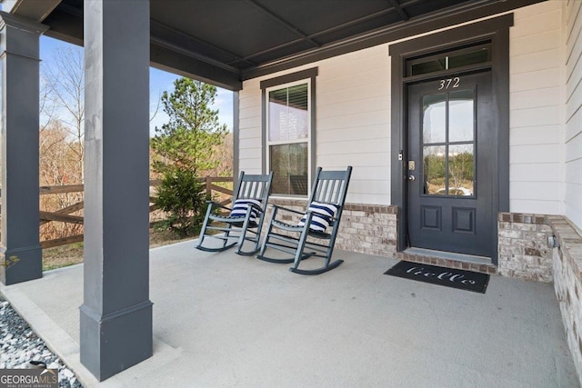 372 Garnet Dr, Acworth, GA 30101 - property entrance with covered porch