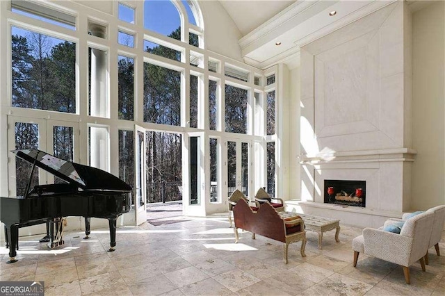 view of sunroom