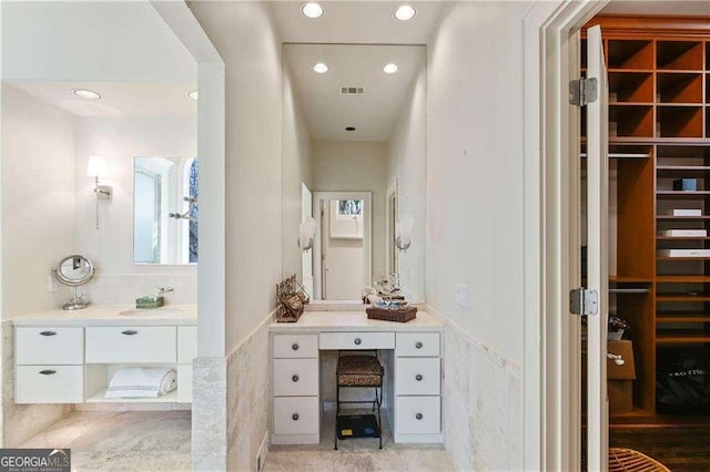 510 Covington Cv, Alpharetta, GA 30022 - bathroom featuring vanity and recessed lighting