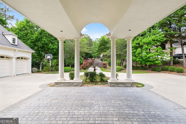 510 Covington Cv, Alpharetta, GA 30022 - view of patio with decorative driveway