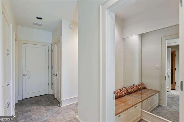 interior space featuring visible vents