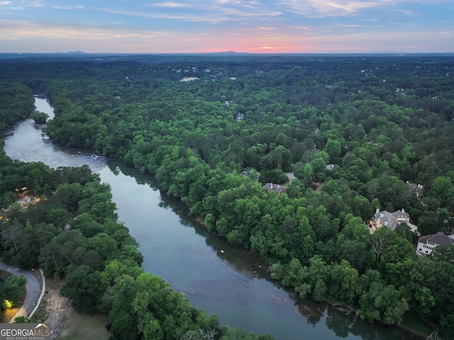 510 Covington Cv, Alpharetta, GA 30022 - aerial view of a large body of water and a forest