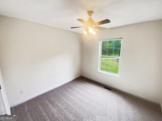 10 Jasmine Ln SW, Euharlee, GA 30120 - carpeted spare room featuring a ceiling fan and baseboards