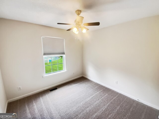 10 Jasmine Ln SW, Euharlee, GA 30120 - unfurnished room with carpet flooring, ceiling fan, and baseboards