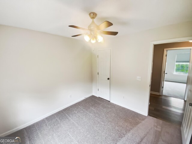 10 Jasmine Ln SW, Euharlee, GA 30120 - unfurnished room featuring carpet flooring, a ceiling fan, and baseboards