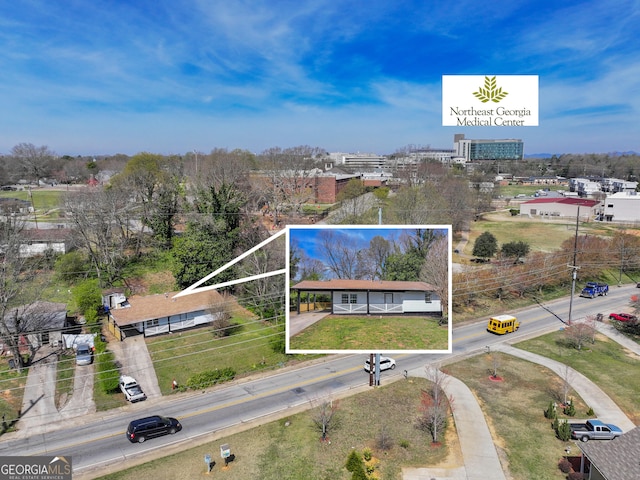 birds eye view of property
