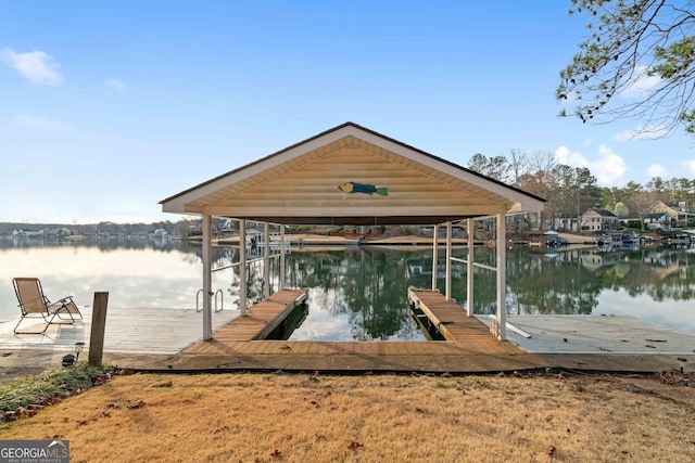 1190 Plantation Dr, Villa Rica, GA 30180 - view of dock featuring a water view