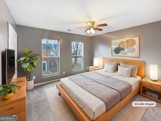 165 N River Dr Unit G, Sandy Springs, GA 30350 - bedroom with carpet and ceiling fan