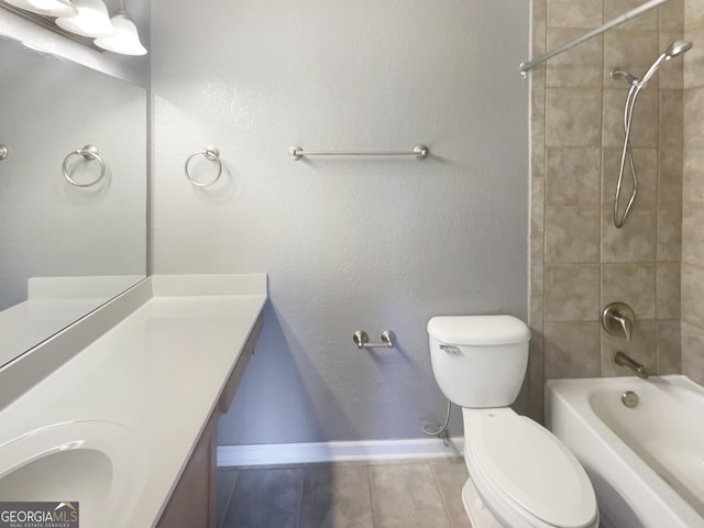 165 N River Dr Unit G, Sandy Springs, GA 30350 - full bathroom featuring tile patterned flooring, vanity, and washtub / shower combination