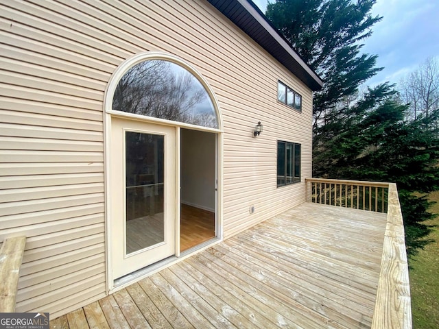 3515 S Bend Rd, Gainesville, GA 30506 - view of wooden deck