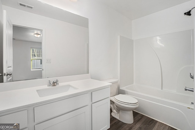 308 Penn Station Way, Cartersville, GA 30120 - full bath with vanity, wood finished floors, and tub / shower combination