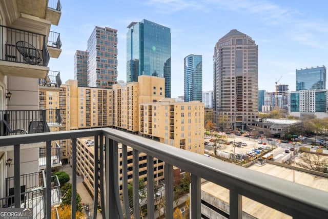 195 14th St NE Unit 1404, Atlanta, GA 30309 - balcony with a city view
