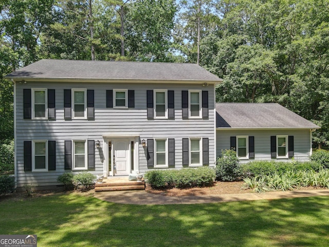 207 Lakeshore Way, Lagrange, GA 30240 - colonial house with a front yard and roof with shingles