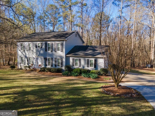 207 Lakeshore Way, Lagrange, GA 30240 - colonial house with a front yard and driveway