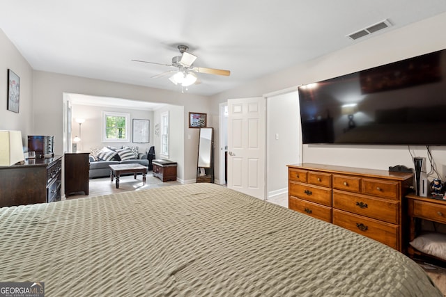 1291 Marcelle Heights Pl, Norcross, GA 30093 - bedroom with baseboards and ceiling fan