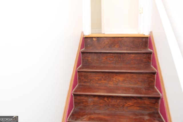 view of stairway