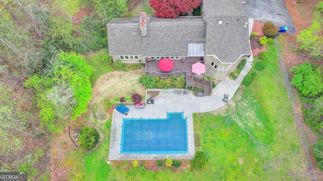 drone / aerial view