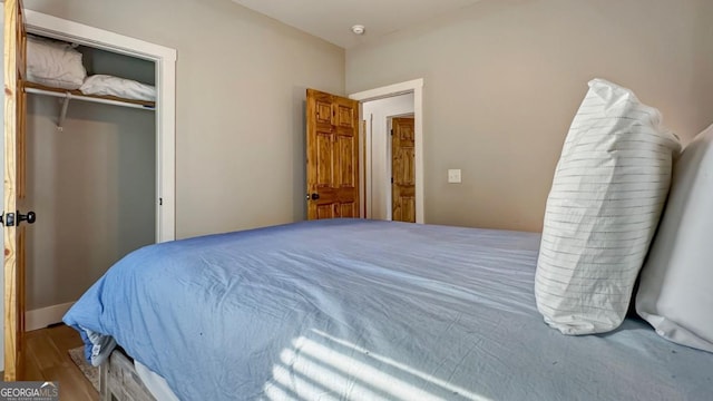 360 Prince Dr, Morganton, GA 30560 - bedroom with a closet and wood finished floors