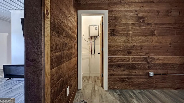 360 Prince Dr, Morganton, GA 30560 - bathroom with wood walls and wood finished floors