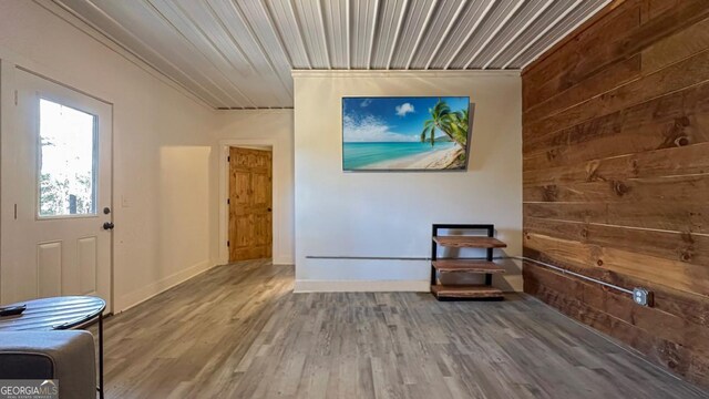 360 Prince Dr, Morganton, GA 30560 - entryway featuring wood walls and wood finished floors